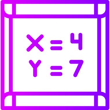 Matematik simgesi, basit illüstrasyon vektör tasarımı