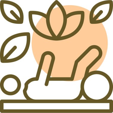 Bitki. Web simgesi basit illüstrasyon