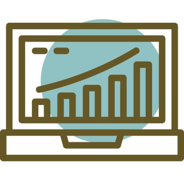 İstatistiksel ok vektör illüstrasyon tasarımlı bar tablosu
