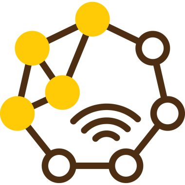 şebeke. Web simgesi basit illüstrasyon