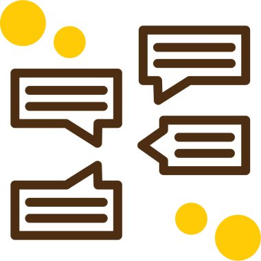 Sohbet simgesi, vektör çizimi