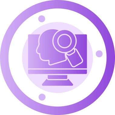 Büyüteç. Web simgesi basit tasarım