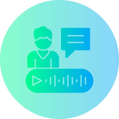 Konuş. Web simgesi basit illüstrasyon