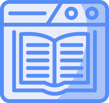 Kitap. Web simgesi basit illüstrasyon