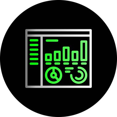 veri analiz simgesi. vektör illüstrasyonu