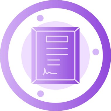 belge simgesi vektör illüstrasyonu