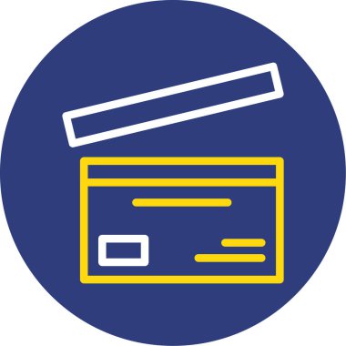 Kredi kartı ikonu. vektör illüstrasyonu