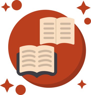 Kitap. Web simgesi basit illüstrasyon