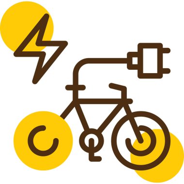 Bisiklet. Web simgesi basit illüstrasyon