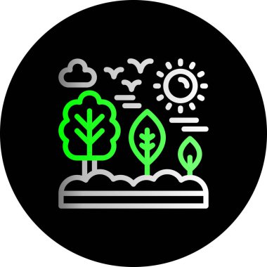 eko çevre simgesi vektör illüstrasyonu