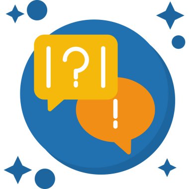 Soru işareti düz simgesi