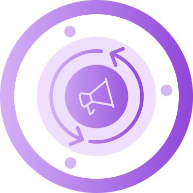 Konuşmacı. Web simgesi basit illüstrasyon