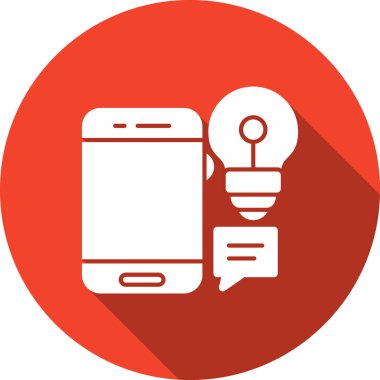 Cep telefonu simgesinin vektör illüstrasyonu