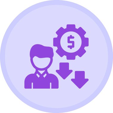 Dolar. Web simgesi basit illüstrasyon