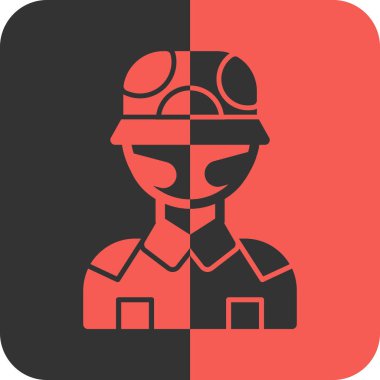 Asker adam simgesi katı bir şekilde