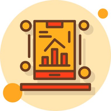 Cep telefonu. Web simgesi basit illüstrasyon