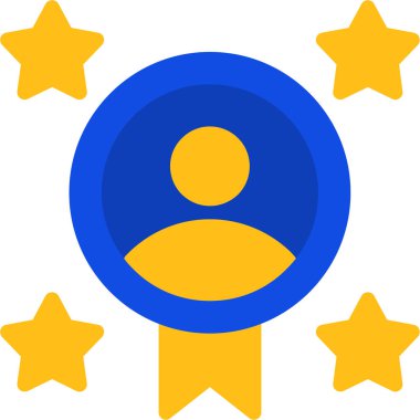 yıldız ödül simgesi, vektör illüstrasyonu