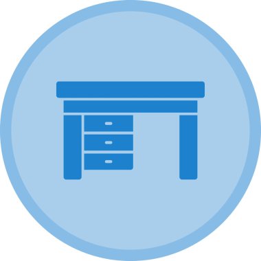 Mobilya simgesinin vektör illüstrasyonu