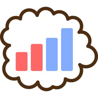 Bar çizelgesi. Web simgesi vektör illüstrasyonu