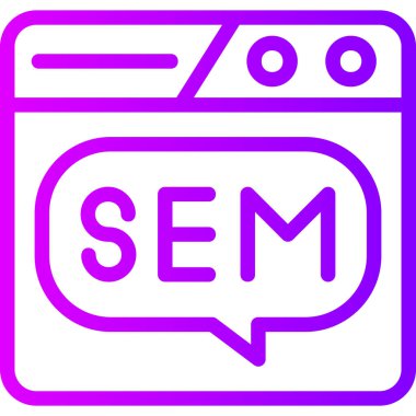 seo modern simgesinin vektör illüstrasyonu