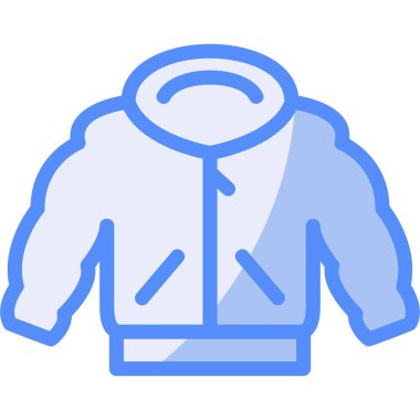 Ceket. Web simgesi basit illüstrasyon