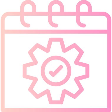 Takvim. Web simgesi basit illüstrasyon