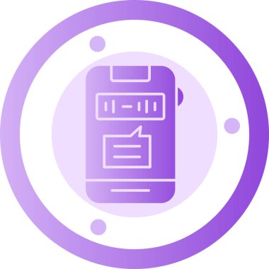 Akıllı telefon. Web simgesi basit illüstrasyon