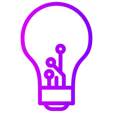 ampul simgesi vektör illüstrasyonu