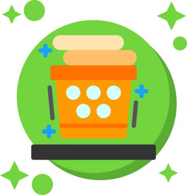 yiyecek web simgesi basit illüstrasyon