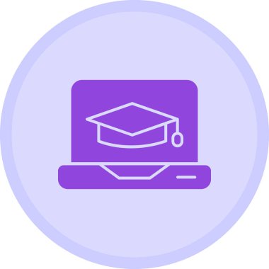 mezuniyet başlığı simgesi, vektör illüstrasyonu