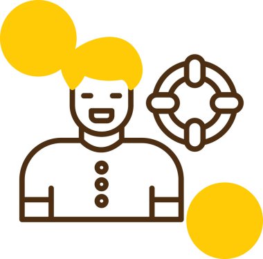 Baş simgesi olan bir kadının vektör çizimi