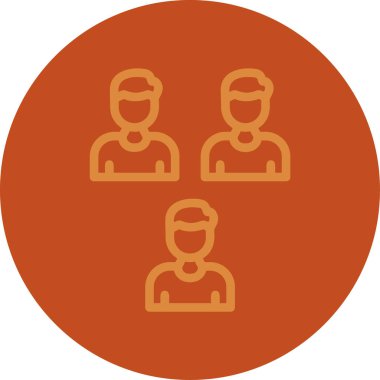 İnsanlar. Web simgesi basit illüstrasyon