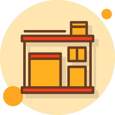 Bina. Web simgesi basit tasarım