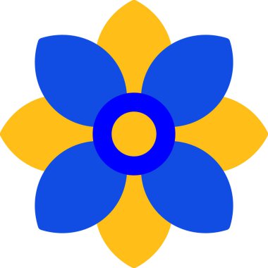 Bir çiçeğin vektör illüstrasyonu