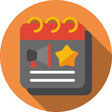 Takvim Düz Vektör Simgesi