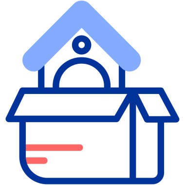 ev simgesi, vektör illüstrasyonu basit tasarım