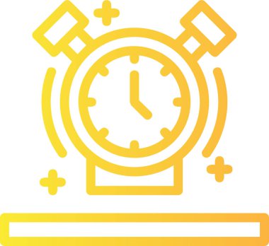 Saat simgesi vektör illüstrasyonu