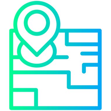 harita gezinme konumu simgesi ana hat biçiminde