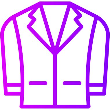 Ceket. Web simgesi basit illüstrasyon