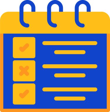 İş yönetimi kategorisinde takvim tarihi simgesi