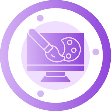 Robotik Kol modern ikon vektör çizimi