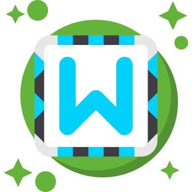 Elmas simgeli w harfi