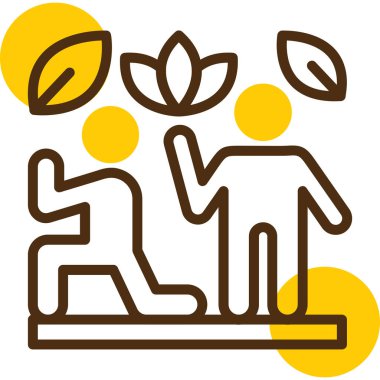 Bitki. Web simgesi basit illüstrasyon