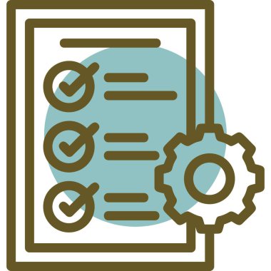 belge simgesi, vektör çizimi