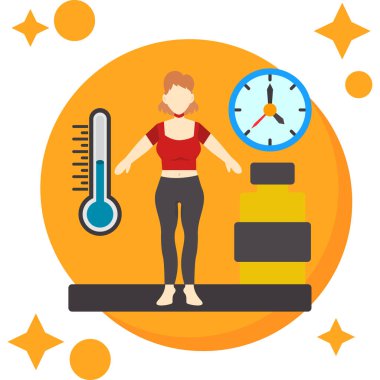 Kilo vermiş bir kadın