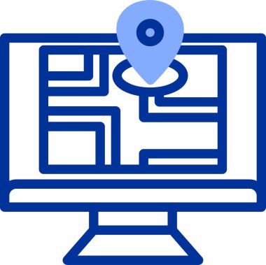 konum simgesi vektör illüstrasyonu