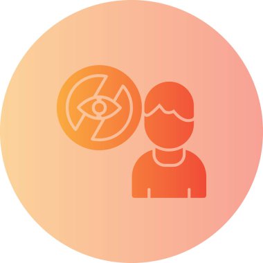 Bir erkek ve kadın ikonunun vektör çizimi