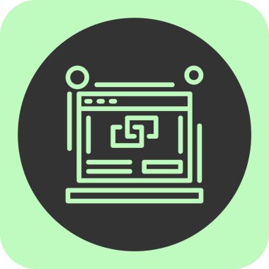 seo modern simgesinin vektör illüstrasyonu