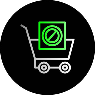 Vektör arabası ico, vektör illüstrasyonu