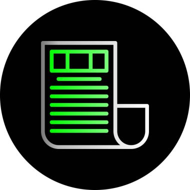 Modern b 'nin vektör illüstrasyonunda belgenin eksik simgesi